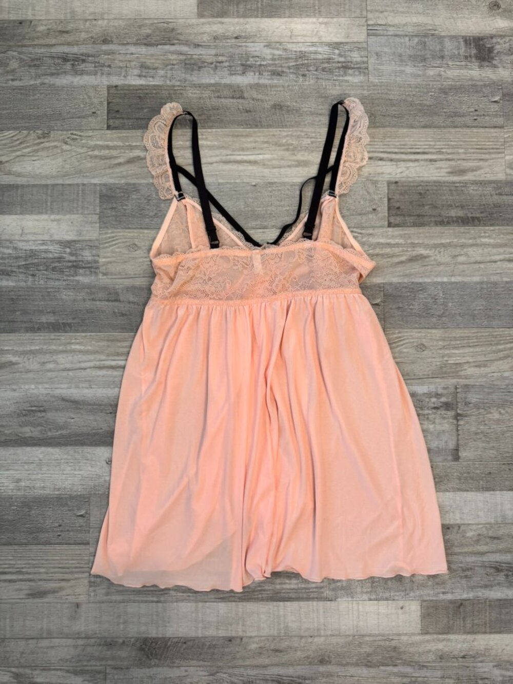 Torrid Curve Pink Black Nightgown Negligee Size 2X Lace, Lingerie D44 - Picture 6 of 6